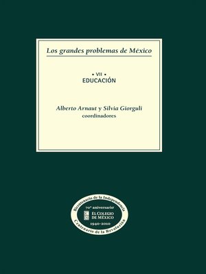 cover image of Los grandes problemas de México. Educación. T-VII